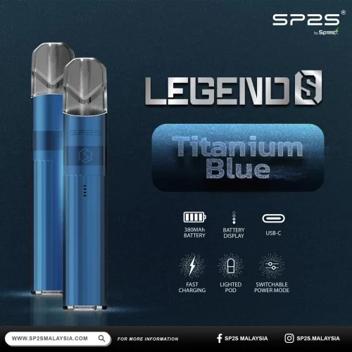 SP2S 傳奇版鈦主機現貨 | 鈦合金發光煙桿、雙檔功率調節、SP2S 電子煙官網
